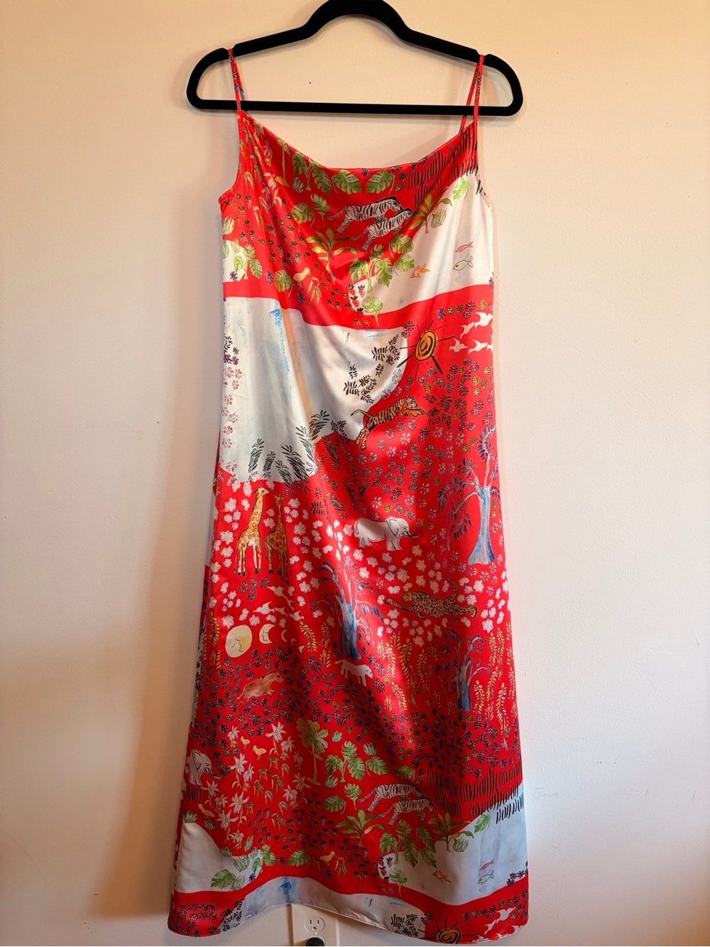 Dauphinette Floatkerchief Long Slip Dress in Fever Dream - Picture 3 of 7
